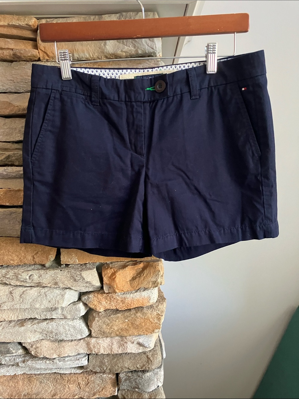 Tommy Hilfiger Navy Blue Women's Chino Bermuda Shorts